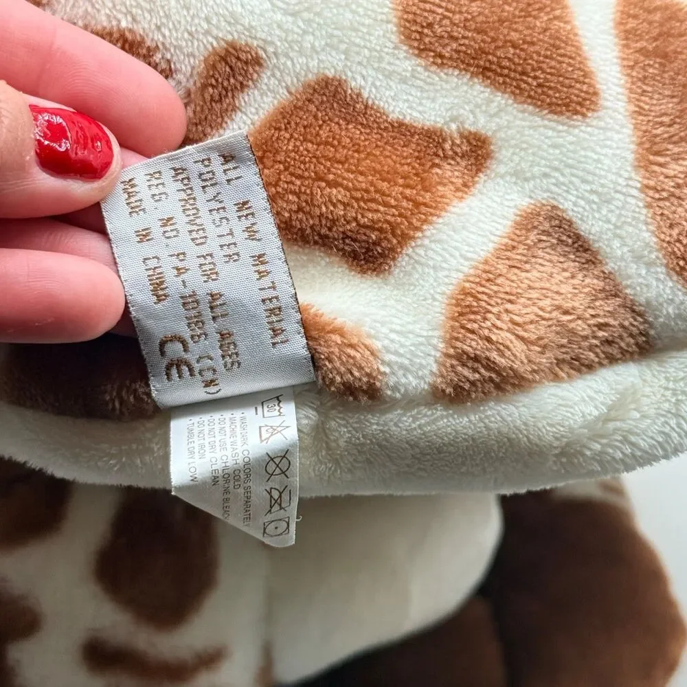 Bearington Baby Giraffe Plush Animal Play Mat Blanket Tummy Time Nursery Decor